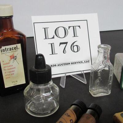 Advertising Smalls, Bottles, McCormick Food Coloring, Satina Box