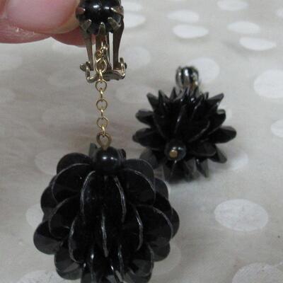 Lot of Vintage Jewelry Rhinestone Bracelet, Earrings, More