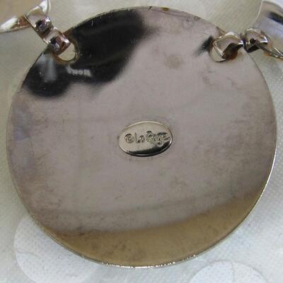 Big Chunky Necklace With Rhinestones Marked LaRage - Read description