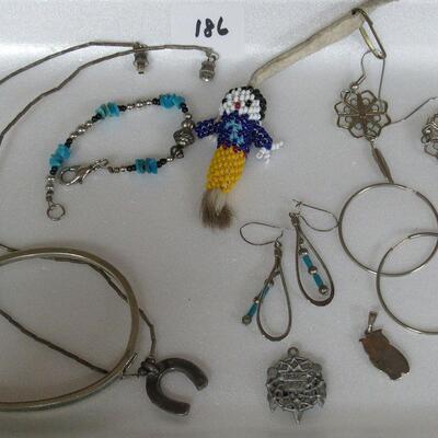 Lot of Western and Native American Themed Jewerly. Read Description 