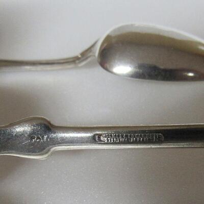 3 Vintage Sterling Silver Spoons, Holmes & Edwards, Dowry Sterling, Demitasse Pat 1913