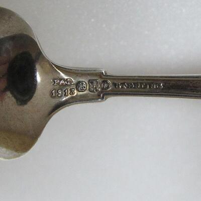3 Vintage Sterling Silver Spoons, Holmes & Edwards, Dowry Sterling, Demitasse Pat 1913