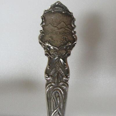 Lot of 3 Sterling Spoons Cincinatti Ohio Post Office and More