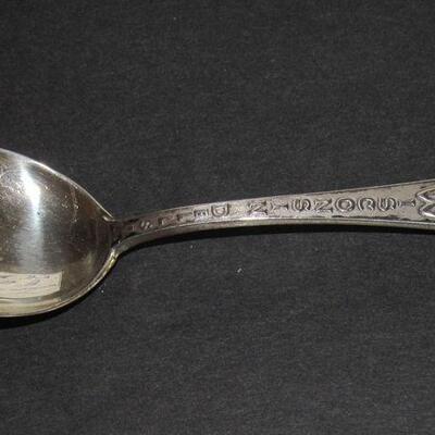 Sterling Silver Wisconsin Dells Native American Spoon Copper Colored Face