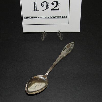 Sterling Silver Wisconsin Dells Native American Spoon Copper Colored Face