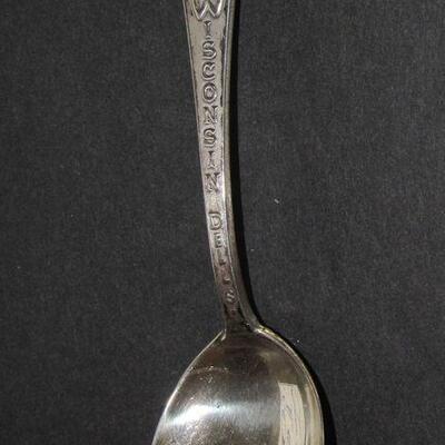 Sterling Silver Wisconsin Dells Native American Spoon Copper Colored Face