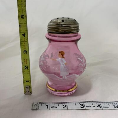 [112] VINTAGE | Hand Painted | Pink Sugar Shaker