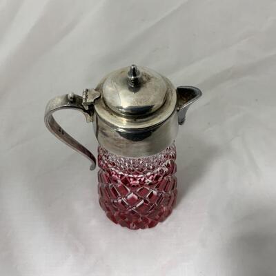 [115] VINTAGE | Heavy Crystal | Ruby Stained Syrup