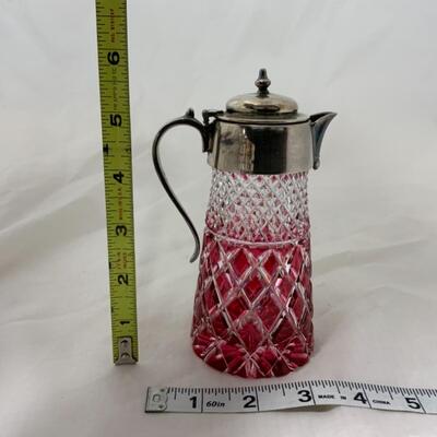 [115] VINTAGE | Heavy Crystal | Ruby Stained Syrup