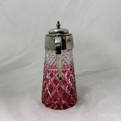 [115] VINTAGE | Heavy Crystal | Ruby Stained Syrup