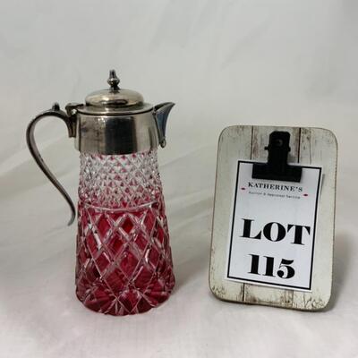 [115] VINTAGE | Heavy Crystal | Ruby Stained Syrup