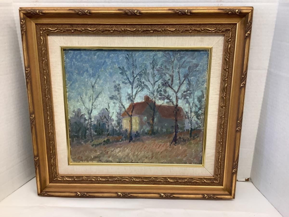 D1185 Framed Acrylic Painting on Board