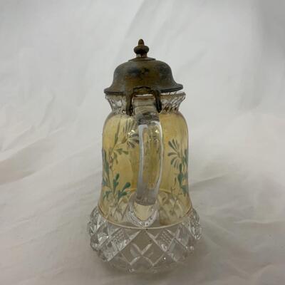[116] ANTIQUE | 1890s | Hand Painted | Block Band Syrup 