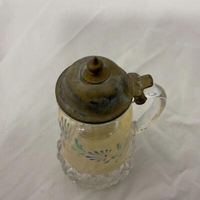 [116] ANTIQUE | 1890s | Hand Painted | Block Band Syrup 