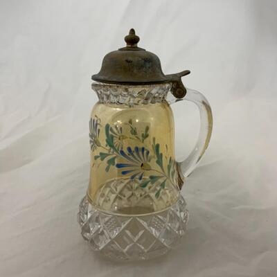 [116] ANTIQUE | 1890s | Hand Painted | Block Band Syrup 