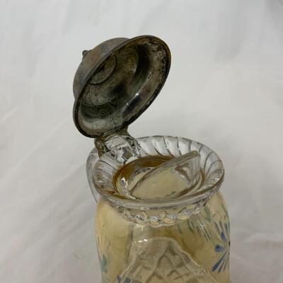 [116] ANTIQUE | 1890s | Hand Painted | Block Band Syrup 