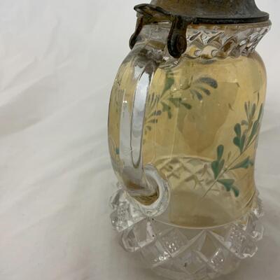 [116] ANTIQUE | 1890s | Hand Painted | Block Band Syrup 