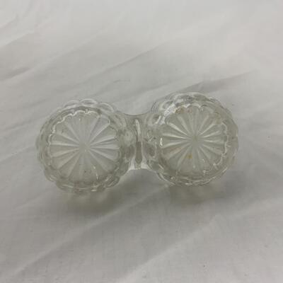 [118] VINTAGE | Handled Double Salt Cellar | Salt Dip