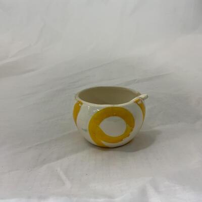 [119] VINTAGE | Hand Painted Salt | Ceramic Spoon | Cellar Dip