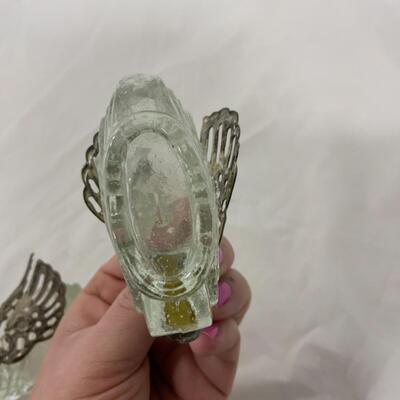 [124] VINTAGE | Two Silver Plate Swan Salt Dips | Cellar