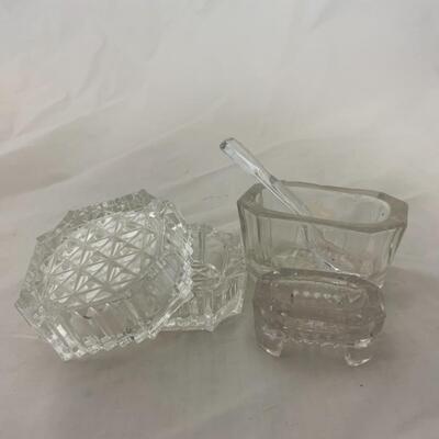 [133] VINTAGE | Covered Dish | Master Salt | Salt Dip | Cellar
