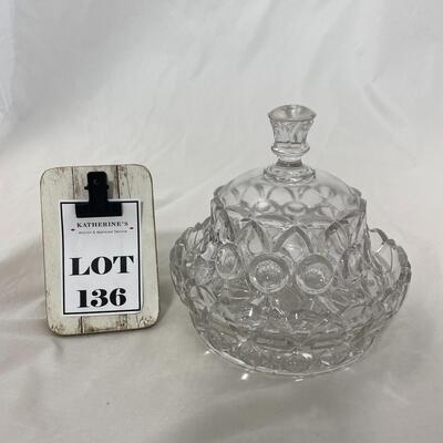 [136] ANTIQUE | Covered Butter Dish