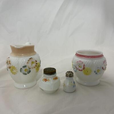 [137] ANTIQUE | 1890s | Consolidated Glass Cosmos | Two Shakers