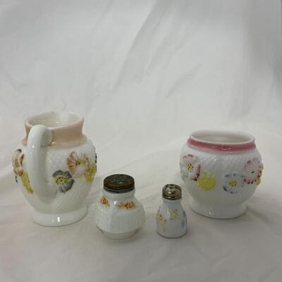 [137] ANTIQUE | 1890s | Consolidated Glass Cosmos | Two Shakers
