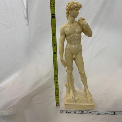 [139] Reproduction | Ivorine David Sculpture | 13.5â€ Tall