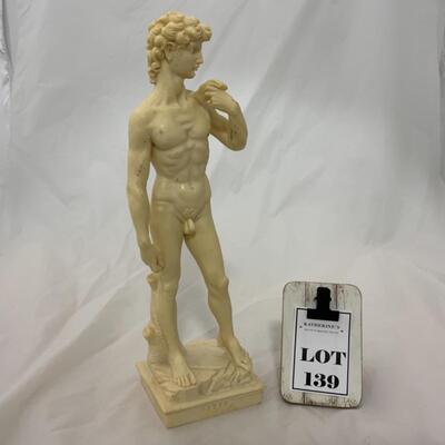 [139] Reproduction | Ivorine David Sculpture | 13.5â€ Tall
