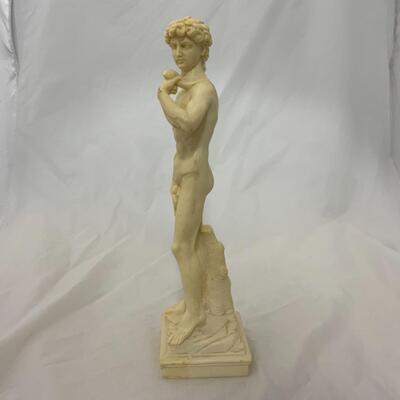 [139] Reproduction | Ivorine David Sculpture | 13.5â€ Tall