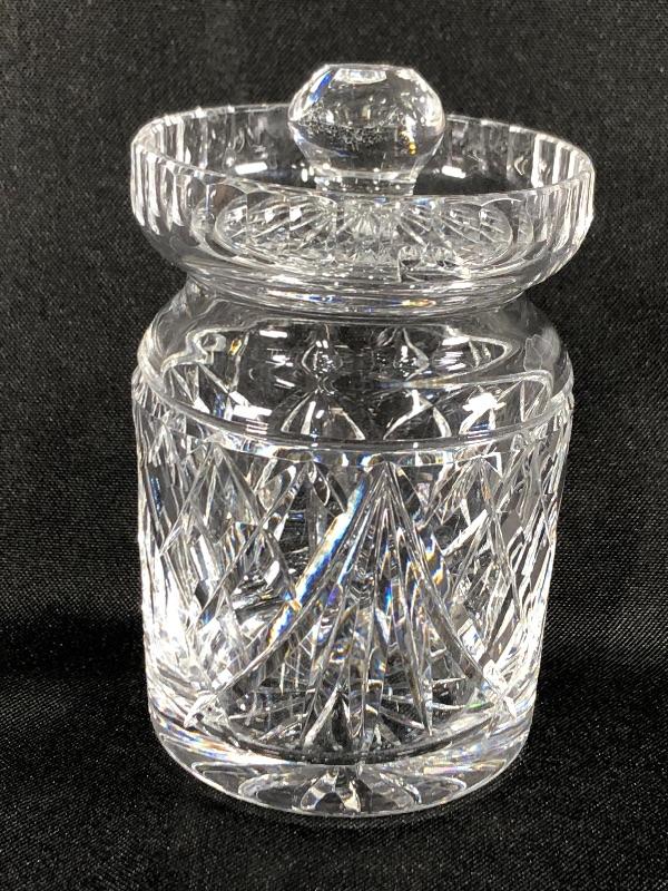 Small Waterford Crystal Jelly Jam Jar with Lid