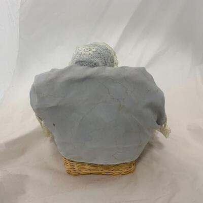 [142] Happy Baby in Blue | Ceramic Doll | Music Box
