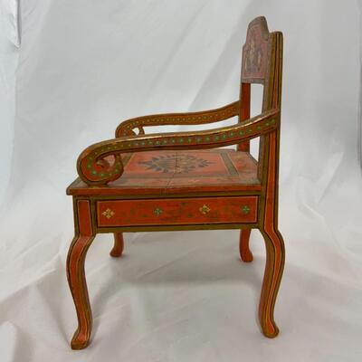 [143] VINTAGE | Hand Painted Chair | 14â€ | Doll | Teddy Bear