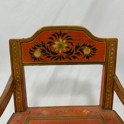 [143] VINTAGE | Hand Painted Chair | 14â€ | Doll | Teddy Bear