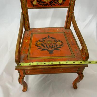 [143] VINTAGE | Hand Painted Chair | 14â€ | Doll | Teddy Bear