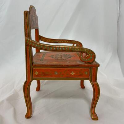 [143] VINTAGE | Hand Painted Chair | 14â€ | Doll | Teddy Bear