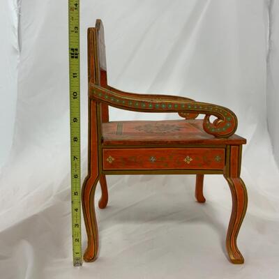 [143] VINTAGE | Hand Painted Chair | 14â€ | Doll | Teddy Bear