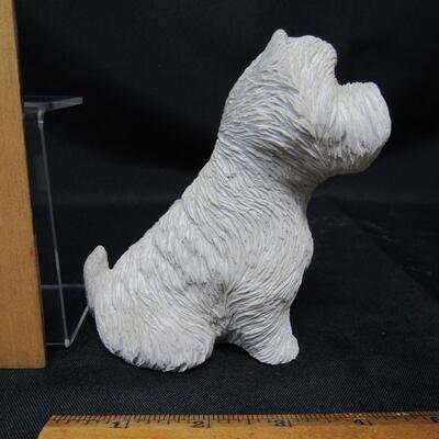 Vintage Sandicast White Westie Dog Figurine