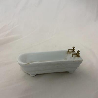 [149] ANTIQUE | Porcelain Tub | Doll House Furniture