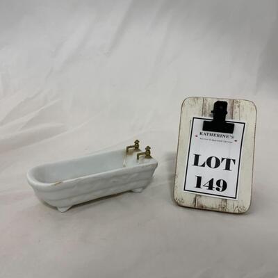 [149] ANTIQUE | Porcelain Tub | Doll House Furniture