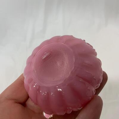 [150] ANTIQUE | Cased Glass | Pink Salt & Pepper Shakers