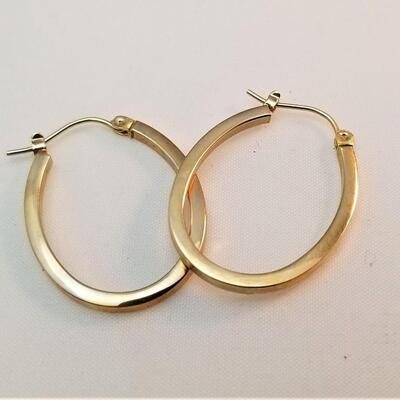 Lot #41  14kt Gold Hoop Earrings