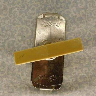 Vintage Edlund Co Inc Top Off Jar and Bottle Screw Top Opener, Yellow Handle