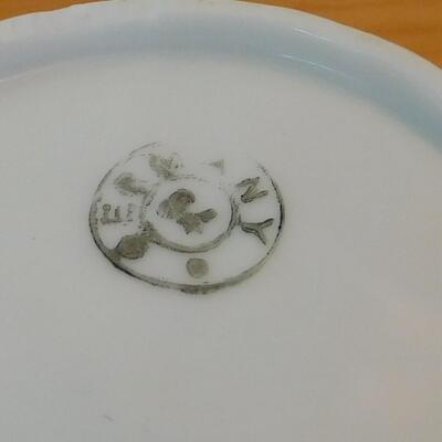 Vintage 2 Plates, Germany China, Candle Holder, Coin Holder 