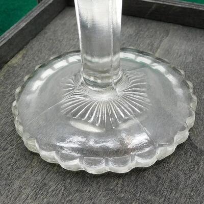 Vintage Cordial Glass, Heavy Glass, Liqueur, Scalloped Base
