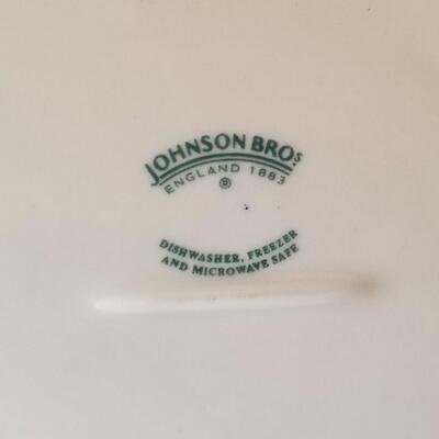 Lot #47  Johnson Bros. Mulberry Transfer Ware Platter - Stafford Castle