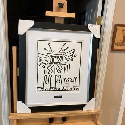 KEITH HARING Original Limited Edition Lithograph 22â€ x 25. Lot J2