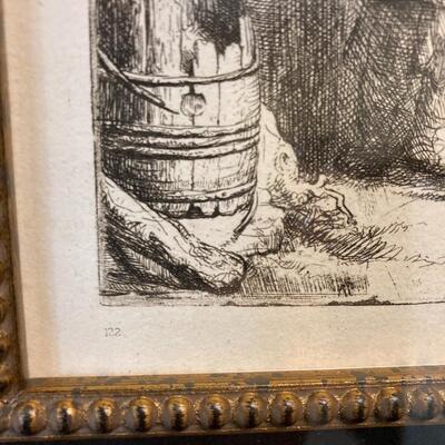 REMBRANDT Original Heliogravure with COA. Lot J3