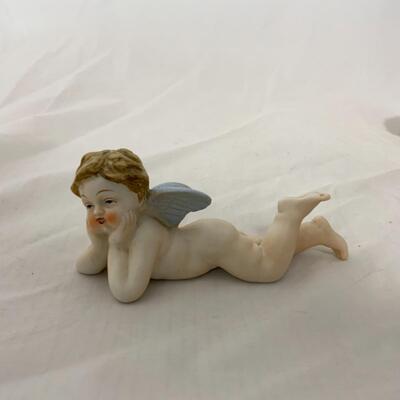 [155] VINTAGE | Three Ceramic Angels | Cherubs